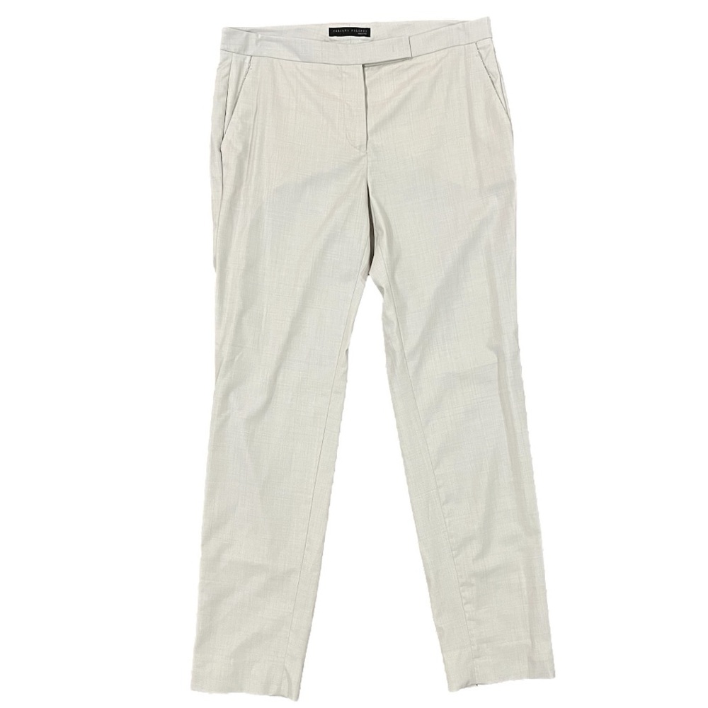 Fabiana Filippi Quiet Luxury Italian Wool Lightweight Trousers Embellished